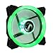 Ventilateur PC 120 mm LED Vert suranus Ring su-q12025fd 3 + 4 broches 1200 tr/min 12 cm 120 mm