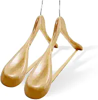 Kit 5 Cabides de Madeira Luxo para Terno e Casaco - Alta Resistência e Elegância