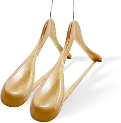 Kit 5 Cabides de Madeira Luxo para Terno e Casaco - Alta Resistência e Elegância