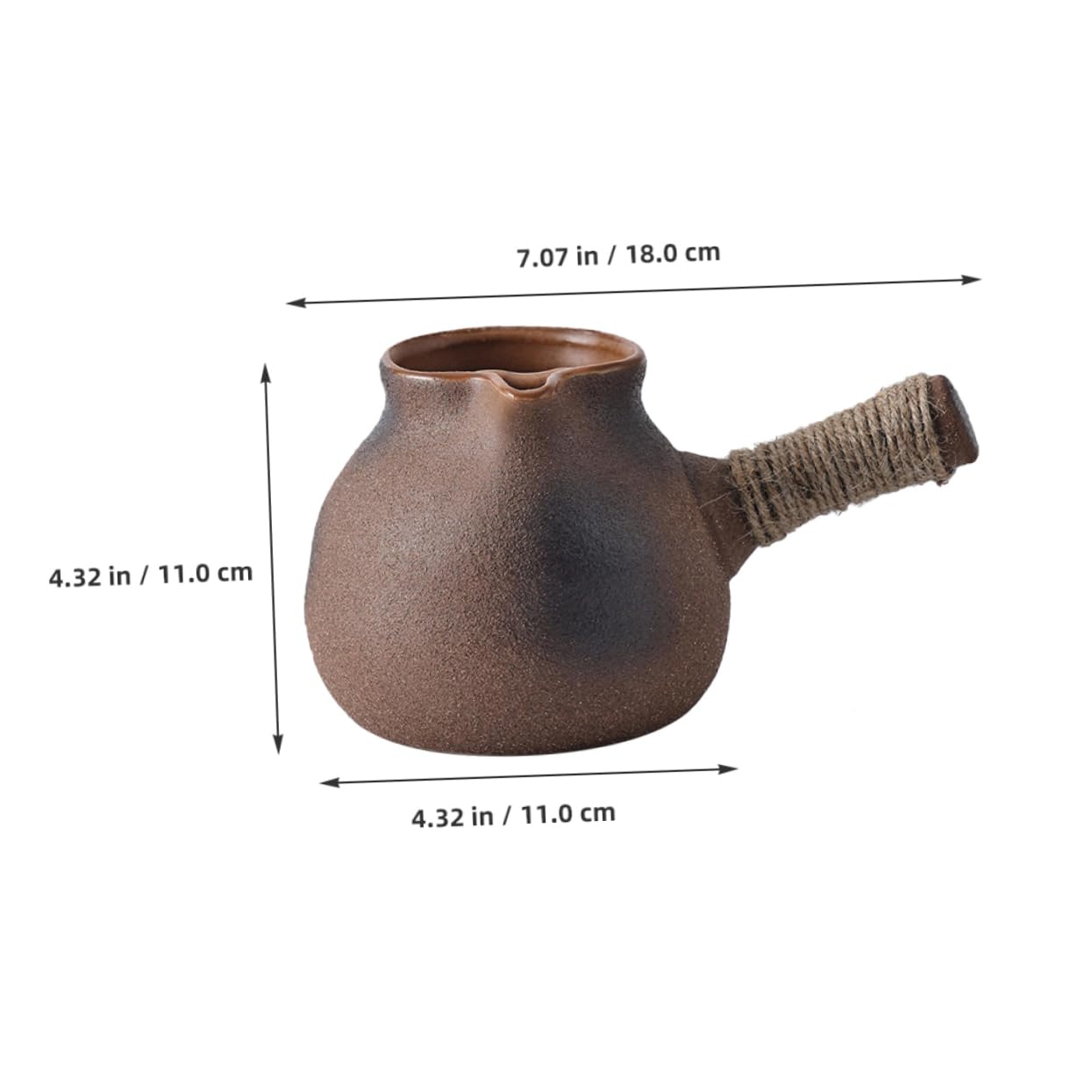 MUCKLILY Cooking Teapot Clay Maker Large Capacity Pot for Tea Soup Milk Versatile Design for Camping Outdoor Bbq