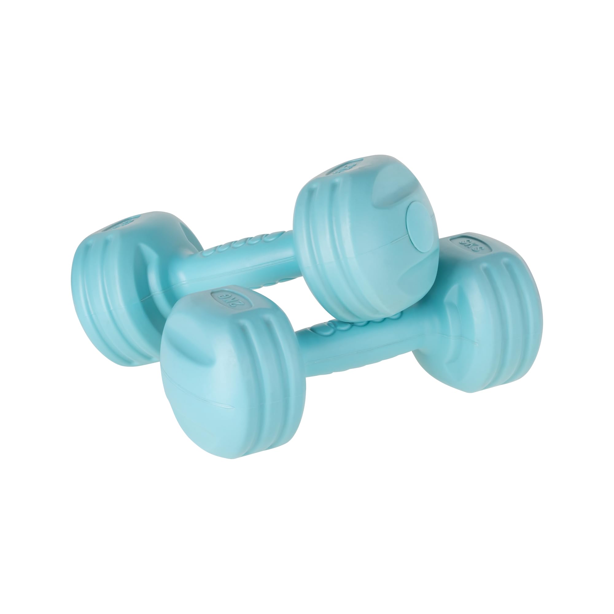 REBEL ACTIVE RBA-2310 - Set di manubri bituminosi da 20 kg (2 x 1 kg + 2 x 2 kg + 2 x 3 kg + 2 x 4 kg)