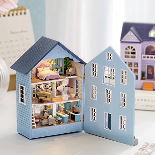 Cuteroom Dollhouse Miniature With Furniture, Diy Wooden Dollhouse Kit Plus Led Lights, Creative Room For Valentine'S Day Gift Idea thumb #2