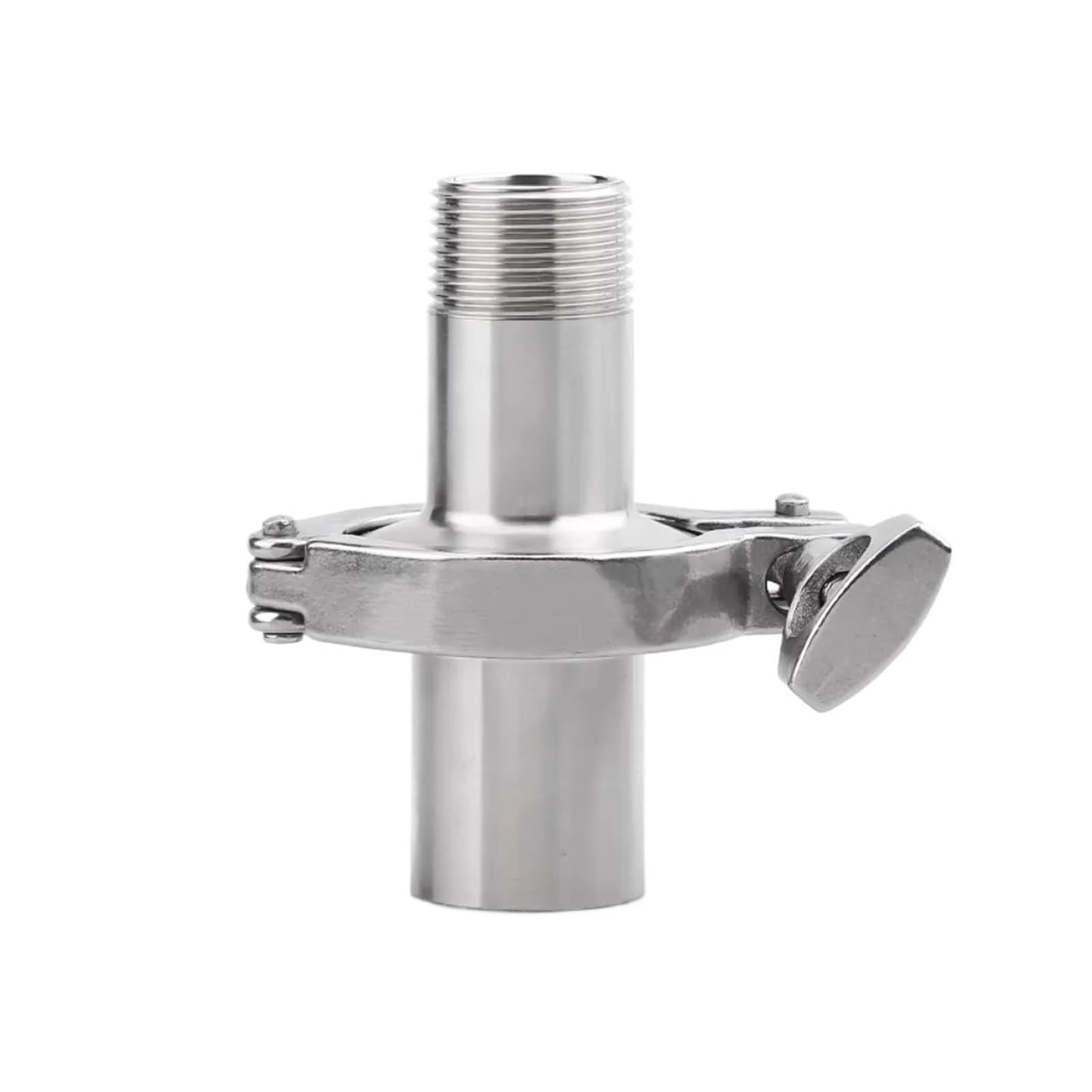 QWZTAEOZA 1/8-4in BSPT Male Female 0.5-3in Tri Clamp Set SUS304/316L Fitting (SUS304-F-M,DN100 4 BSPT K130)