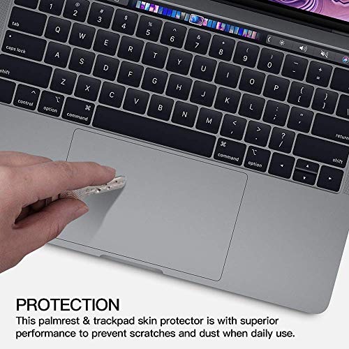 Forito Palm Rest Cover Skin With Trackpad Protector Compatible With Macbook Pro 13 Inch Model A2159 A1706 A1708 A1989 , 2019 2018 2017 Or 2016 Released(Space Gray) #TOP7