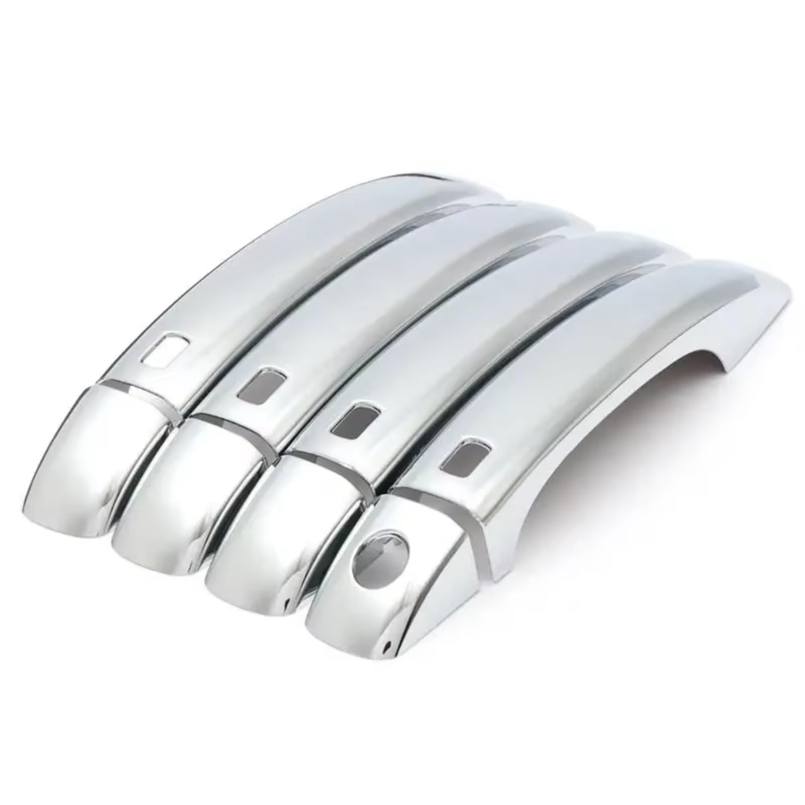 Qdzvalumv Silver Car Door Handles Cover Shell Compatible With Q3 2012-2018 Car Door Handle Cover Sticker Styling Auto Accessories Trim Protector Set(Silver)