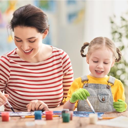 Foto von SLARMOR Gartenhandschuhe für Kinder mit Nitrile-Beschichtung Arbeitshandschuhe für Mädchen und Jungen von 8 bis 12 Jahren