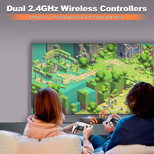 Retro Gaming Console with 40,000+ Classic Games, 23 Emulators, Dual 2.4GHz Wireless Controllers, 4K HD Output, Save & Load Function, Plug & Play, Compatible with TV/PC/Projector, 64GB - Image 5