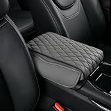 GOUDANFC Coussin Boîte Accoudoir Central Auto pour Peugeot 4008 2008 5008 308 408 508L 3008, Couvercle Console Rangement Intérieur Tapis Protection Repose Bras De Véhicule,Grey