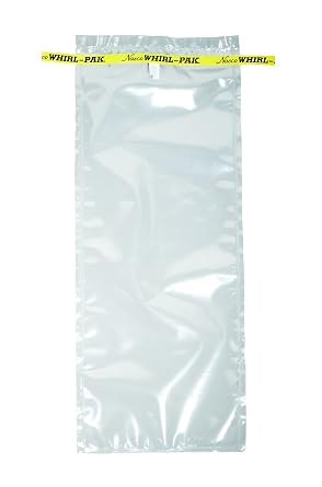 Nasco Whirl-Pak B01027WA Sample Bag, 380mm L x 150mm W, 0.076mm Thickness, 1242ml Capacity Box of 500