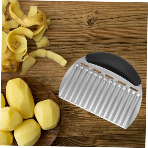 Cortadora ondulada para papas Luxshiny acero inoxidable miniatura 4