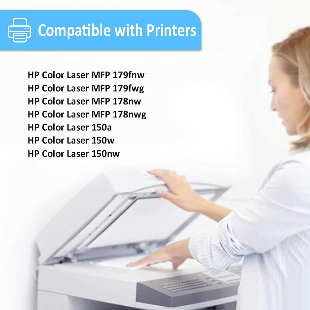 LAIPENG Toner 117A W2070A Cartuccia Compatibile Per HP Color Laser 150 150a 150w 150nw MFP 178 178nw 178nwg 179 179fnw 179fwg Stampanti Nero 1000 Pagine【 Con Chip 】