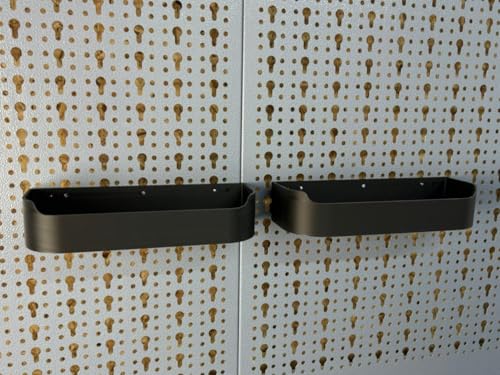 C3E 2X Ablage Sprühflaschen Lochwand passend für Küpper Lochwand und Eurolochung 45 mm Eurolochwand - Alle Lochwände - Systemhalter - Lochwand Zubehör (2X Ablage)