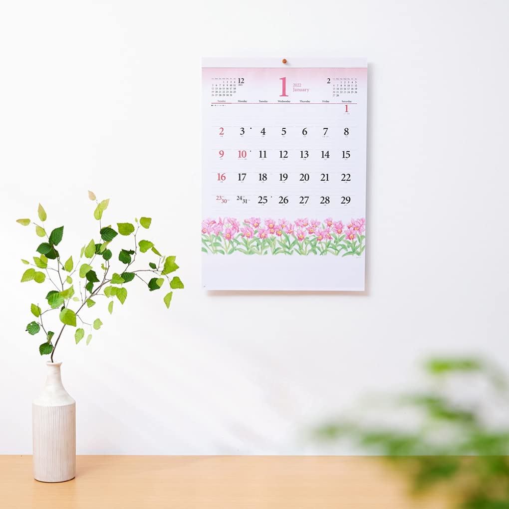 Amazon.co.jp: Shinnon Calendar 2022 Wall Hanging Flower Wall