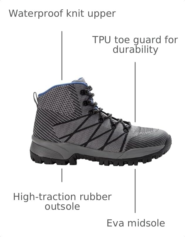 Image of Propet Mens Traverse Hiking Casual Boots Ankle - Black