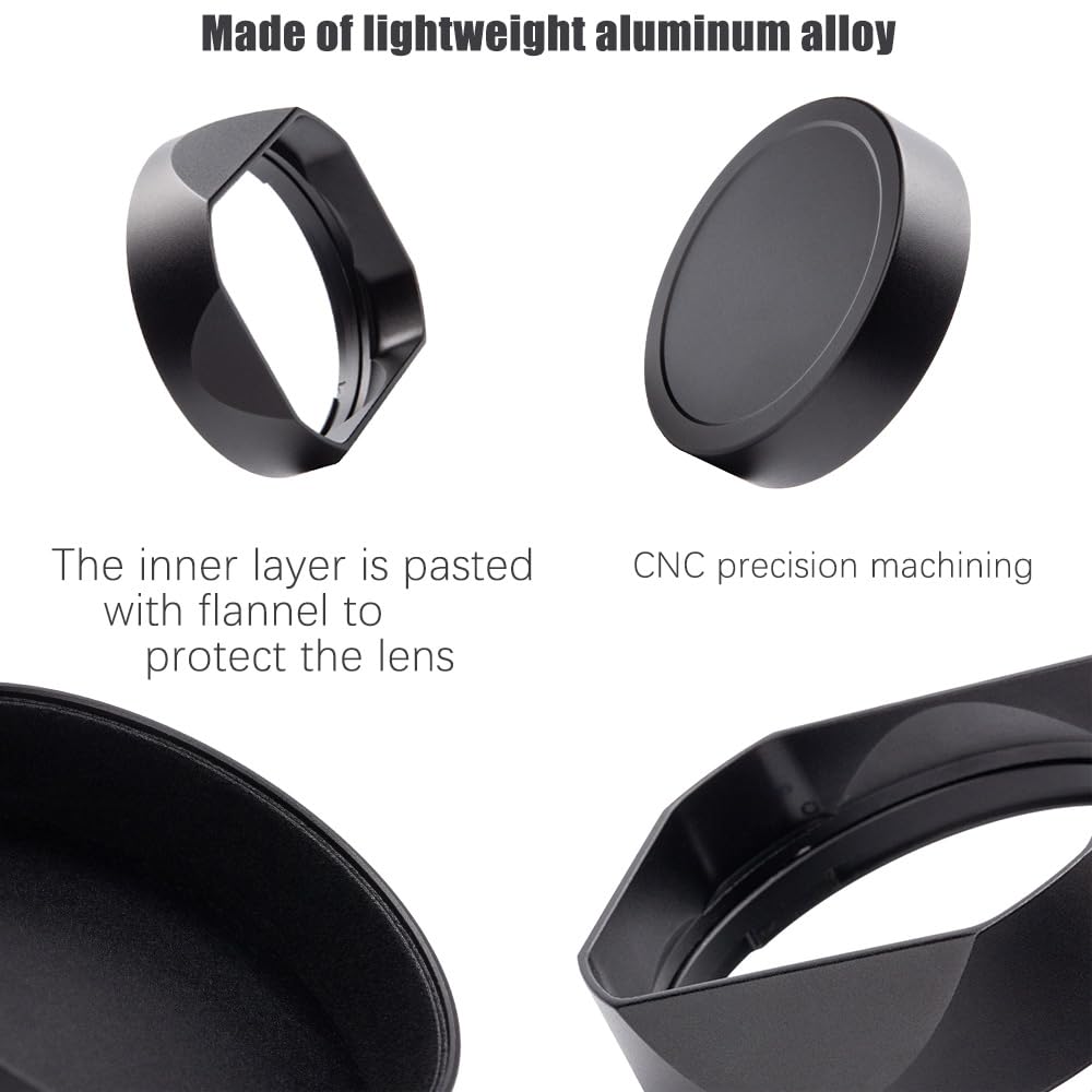 Amazon | メタルスクエアレンズフード(カバー付き)、Sigma 45mm F2.8