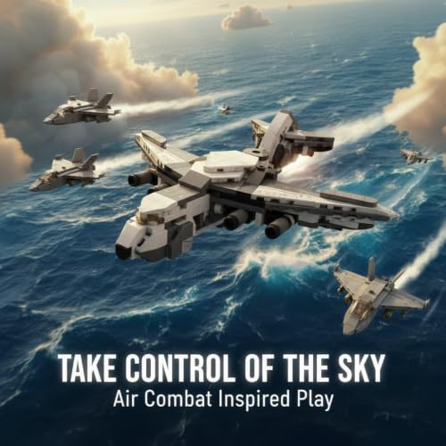 Image of SKY LINE OCEAN Mega Airplane Sets for Kids (8 in 1 Plane 42212 658+ Pcs)