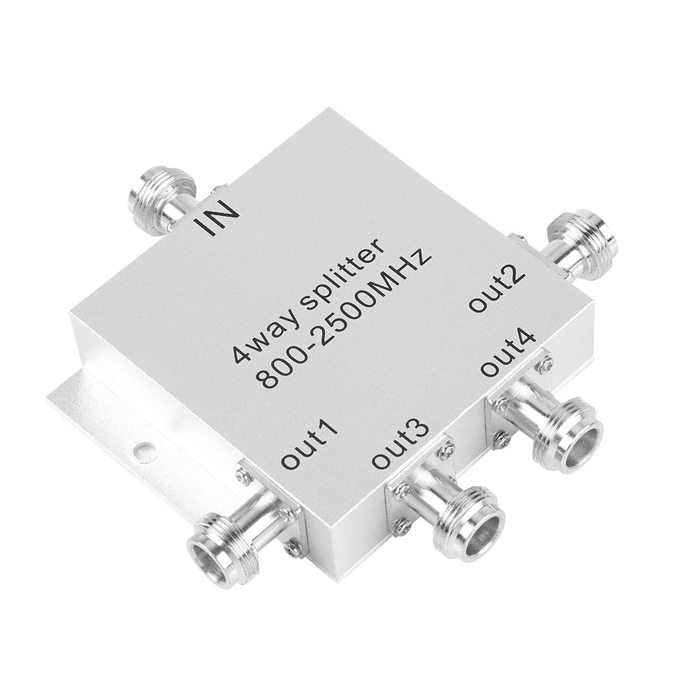 Amazon | 金属製50Ω/ Nパワースプリッター、200W 800-2500MHz