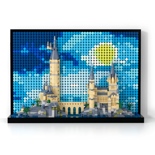Micro Brick Magic Castle Building Set: 3D Wall Art | 2-in-1 Home Decor Model | Creative Castle & Painting Display | DIY Gift Idea Building Toy for Teens Ages 8+ Kids, Adults