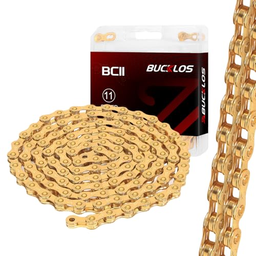 Amazon.co.uk AEYINO 11 Speed Bike Chain,Bicycle Chain for Road/E-Bike/Mountain Bike/MTB 1/2 x 11/128 Inch 116 Links with Quick Link,Compatible with SHIMANO/SRAM/CAMPAGNOLO/KMC,Gold #ad #ad