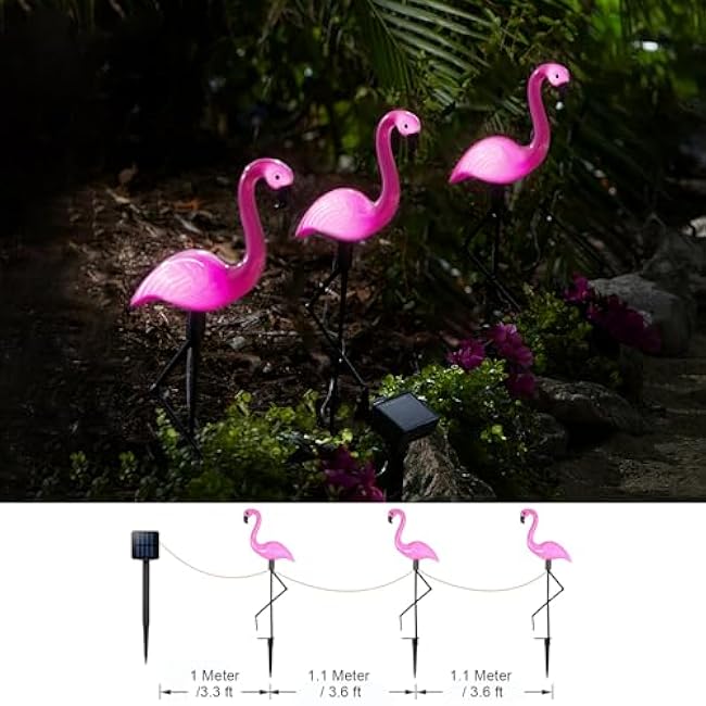 Solar Flamingo Light Solar Garden Lights Pink Flamingo Outdoor Decor