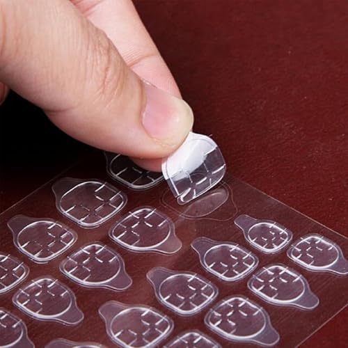 Image of Secret Lives Glossy 3D Artificial Nails with Bow - Black & White French Tip Flame Design Press-On Nails 24 Piece Set with Kit