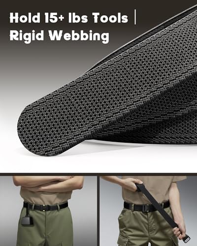 Tactical Belt, Heavy-Duty Quick-Release Buckle, 1.5” Nylon Web Belt – Ideal for Work, Hiking, Military and Riggers4