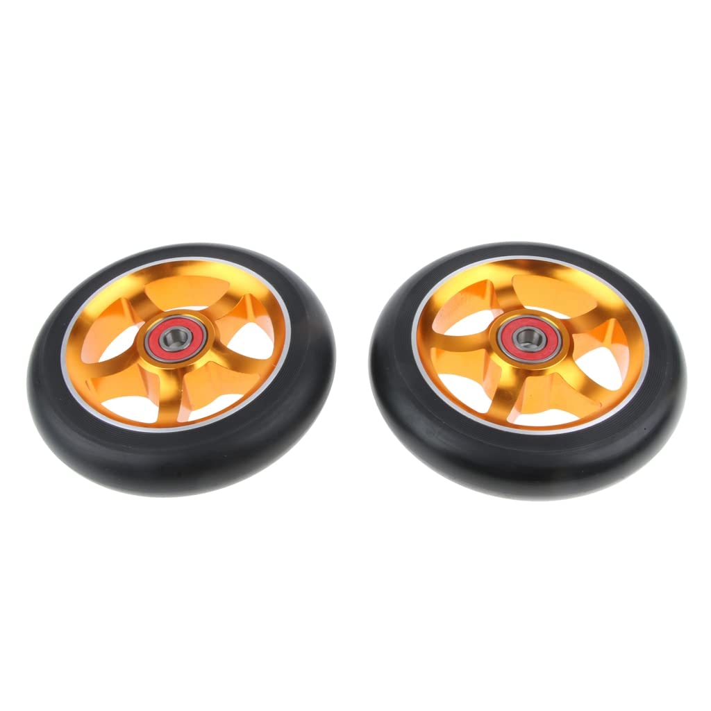 Ruote Monopattino Freestyle 2 pz 110mm PRO Scooter Scooter Sostituzione Scooter con Cuscinetti Ruote Monopattino Elettrico
