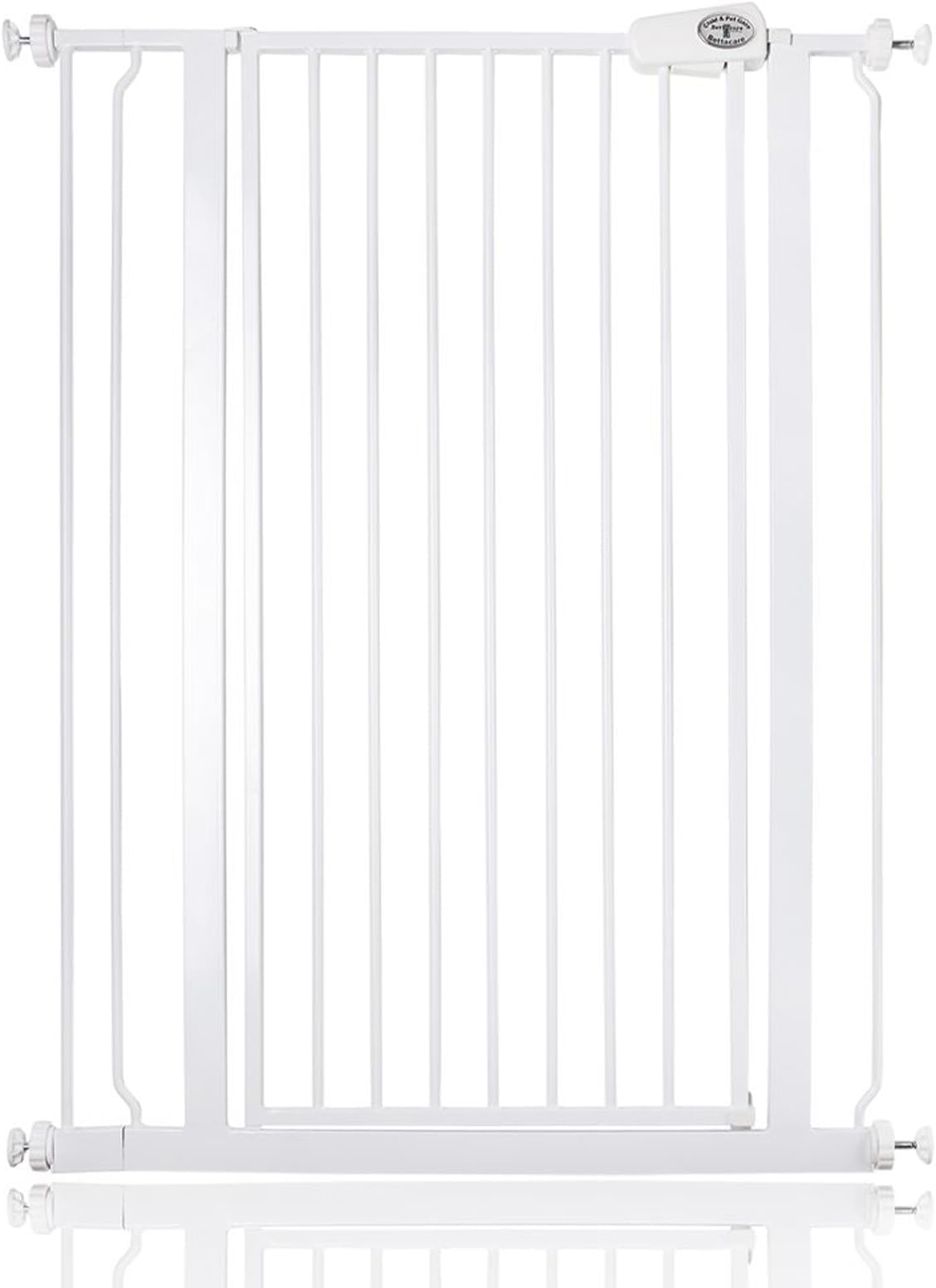 Bettacare Child and Pet Gate, 81.4cm - 89cm, White, Extra Tall Gate 104cm in Height, Pressure Fit Stair Gate, Baby Gate and Suitable for Dog Gate or Pet Barrier, Easy Installation