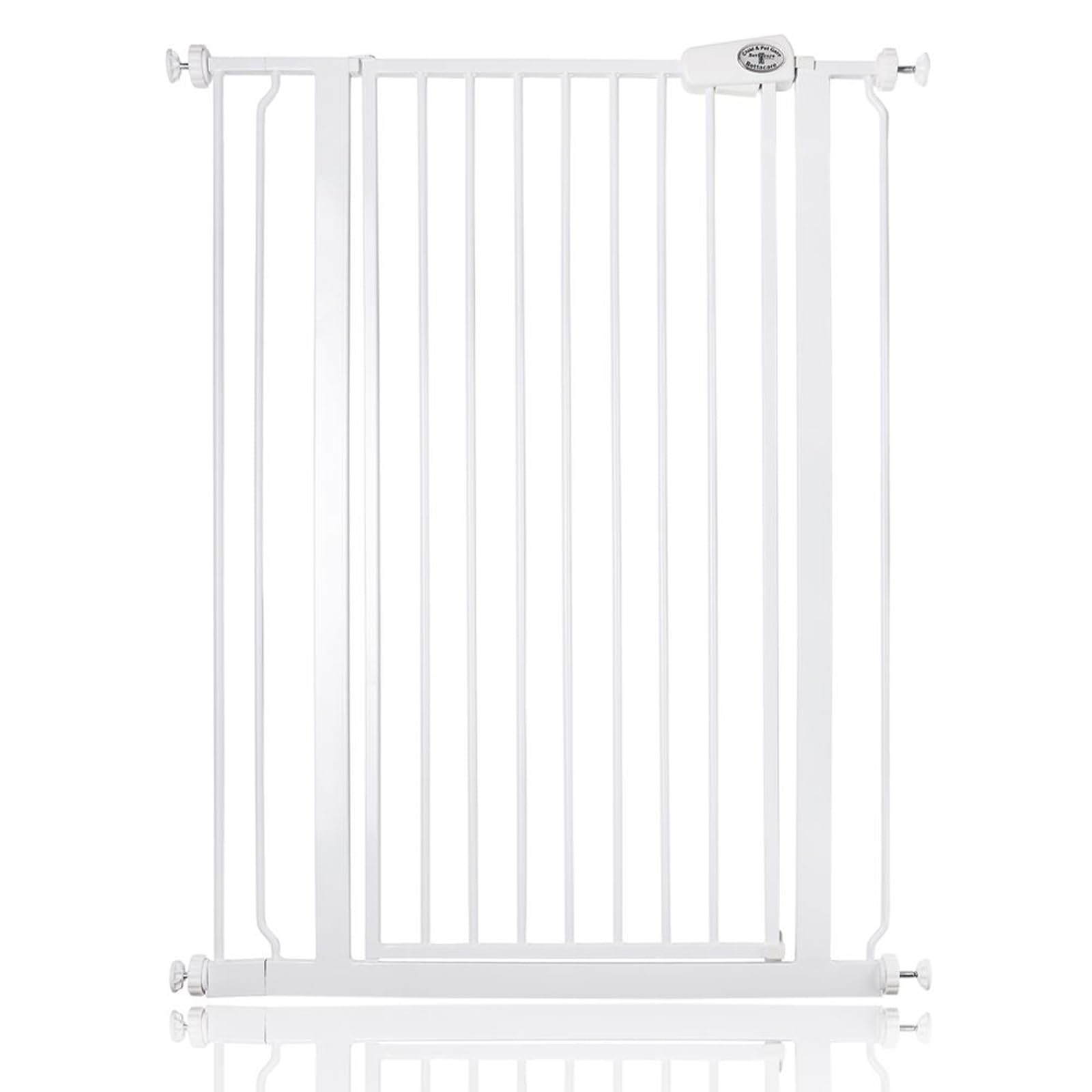 Bettacare Child and Pet Gate, 81.4cm - 89cm, White, Extra Tall Gate 104cm in Height, Pressure Fit Stair Gate, Baby Gate and Suitable for Dog Gate or Pet Barrier, Easy Installation