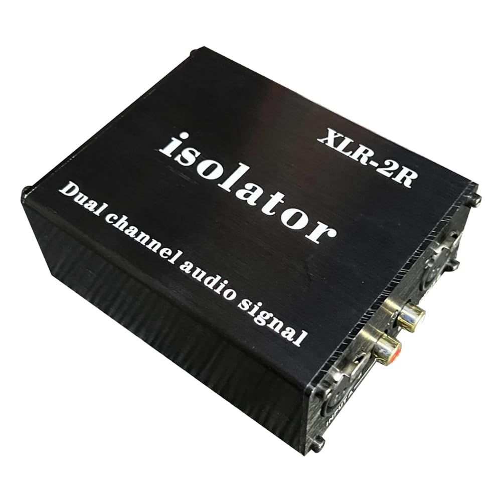 Aislador de Ruido de Audio XLR-2R XLR RCA para Eliminar el Aislador de Transformador Antiinterferencias de Sonido de Corriente de ComúN