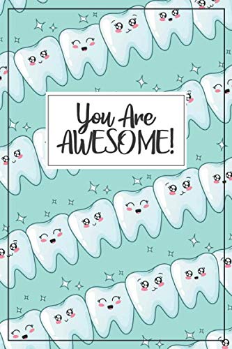 Dentist Gifts Notebook - Floral Tooth Design Spiral Journal For Dental Professionals