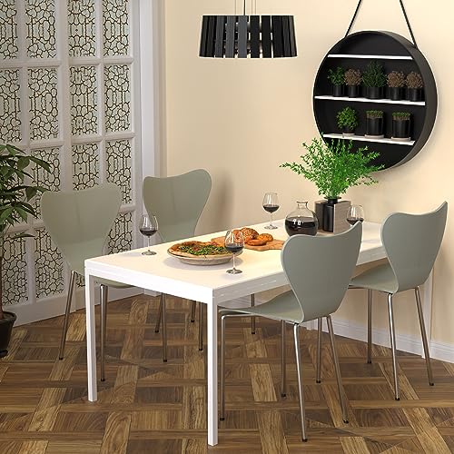 Sillas Comedor Pack 4 Terciopelo Verde Marca Generic