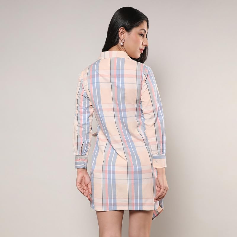 Image of PINACOLADA Women's Dress for Casual Wear | Round Neck | Sleeveless | Regular Fit | Zipper Closure | Dress Crafted with Comfort Fit for Everyday Wear