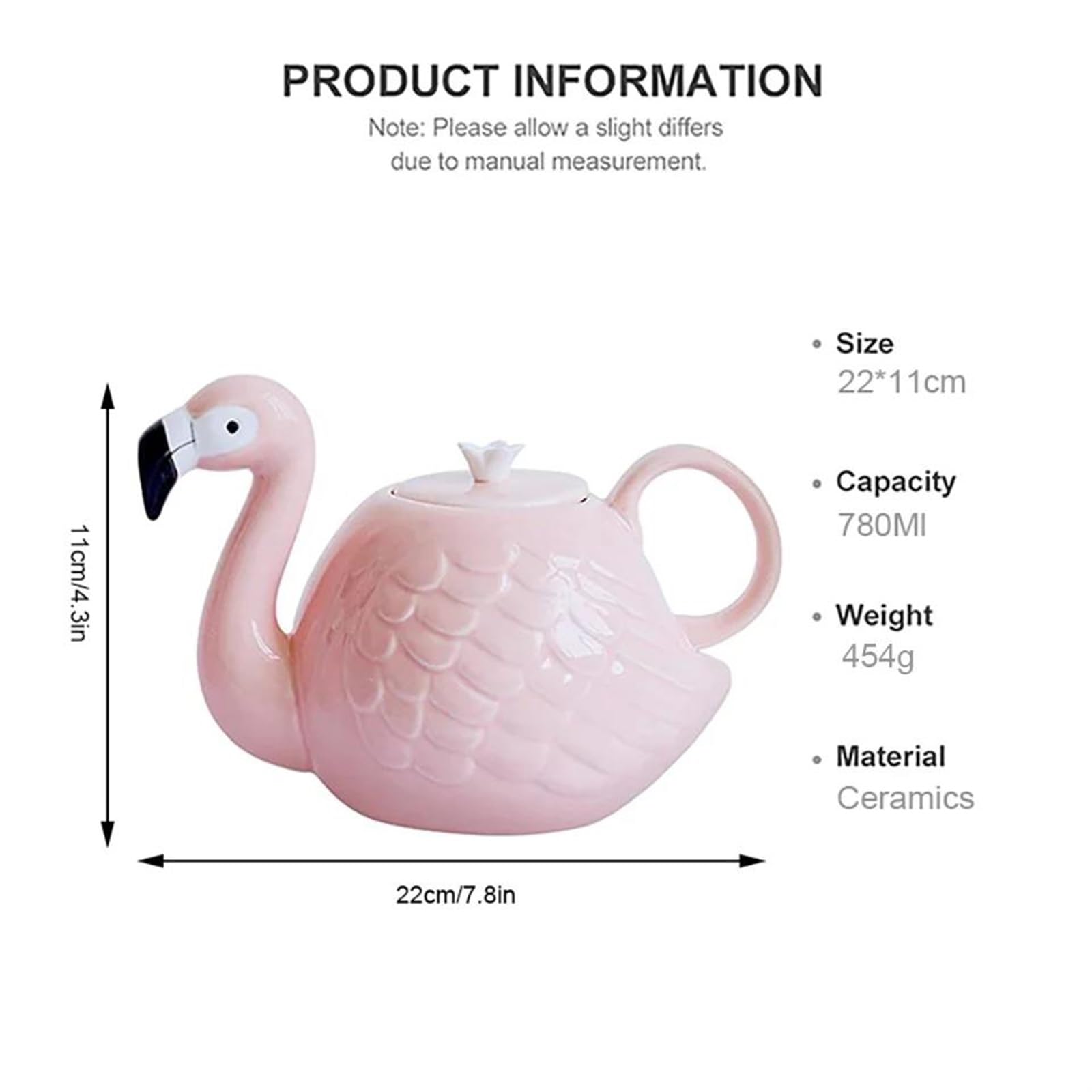 Amazon.com: ZXLPHA Teapot Set with Handle Cute Animal Mark Cup