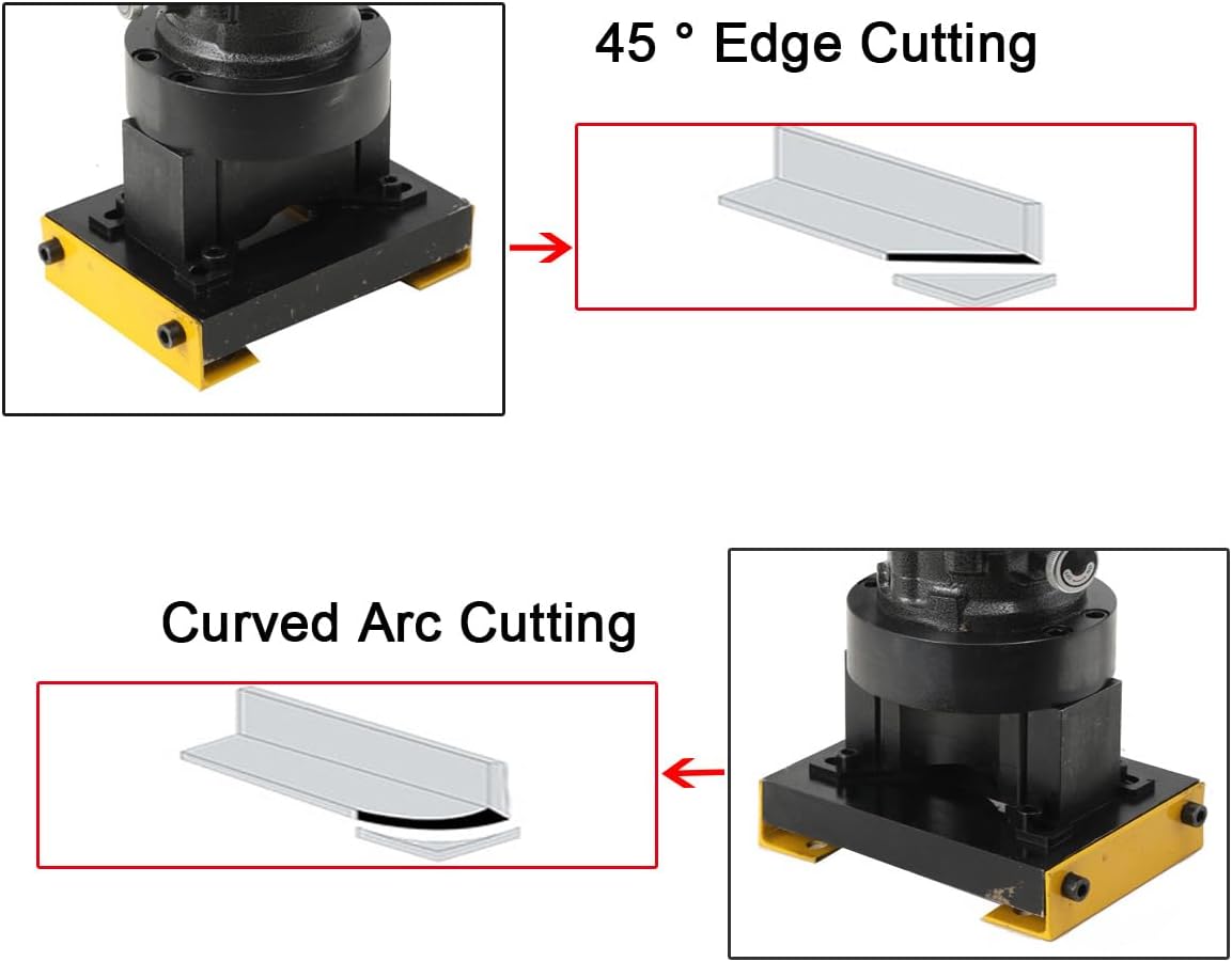 1400W Hydraulic Angle Iron Steel Cutter 110V Portable Electric Hydraulic Angle Iron Cutter for Steel Plate, Iron Plate, Aluminum Plate, and U-Steel cutting speed 2-3 seconds