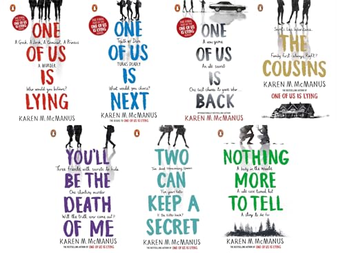 Karen M. Mcmanus 7 Books Complete Collection Set (You'll Be the Death of Me, the Cousins, Two Can Keep a Secret, One of Us Is Lying, One of Us Is Next, Nothing More to Tell and One of Us Is Back)
