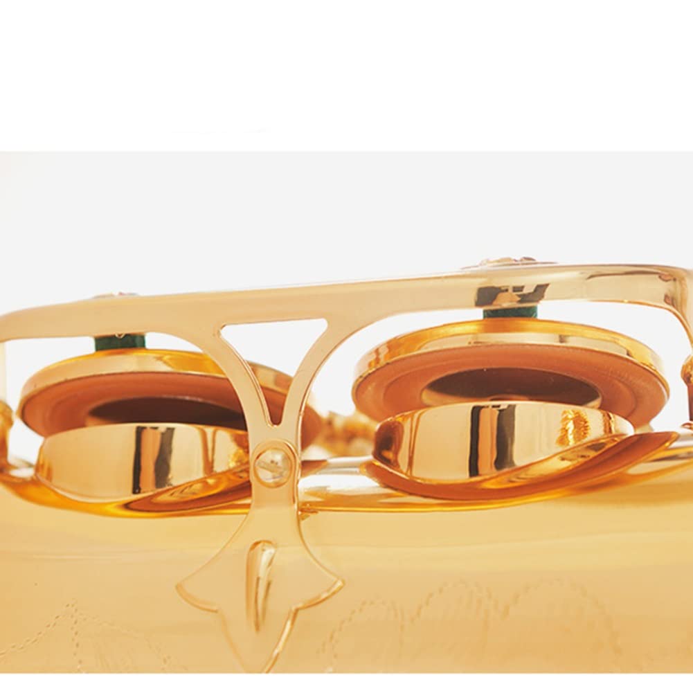 Sassofono Contralto, Ottone Laccato Oro Mi bemolle Sax per Principianti Sax Kit Completo con Custodia per Il Trasporto Guanti Panno per la Pulizia Spazzola Cinghie per Sax Ance