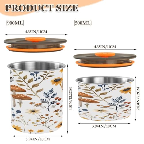 Contenedor hermético para café Qilmy de acero inoxidable 30oz miniatura 3