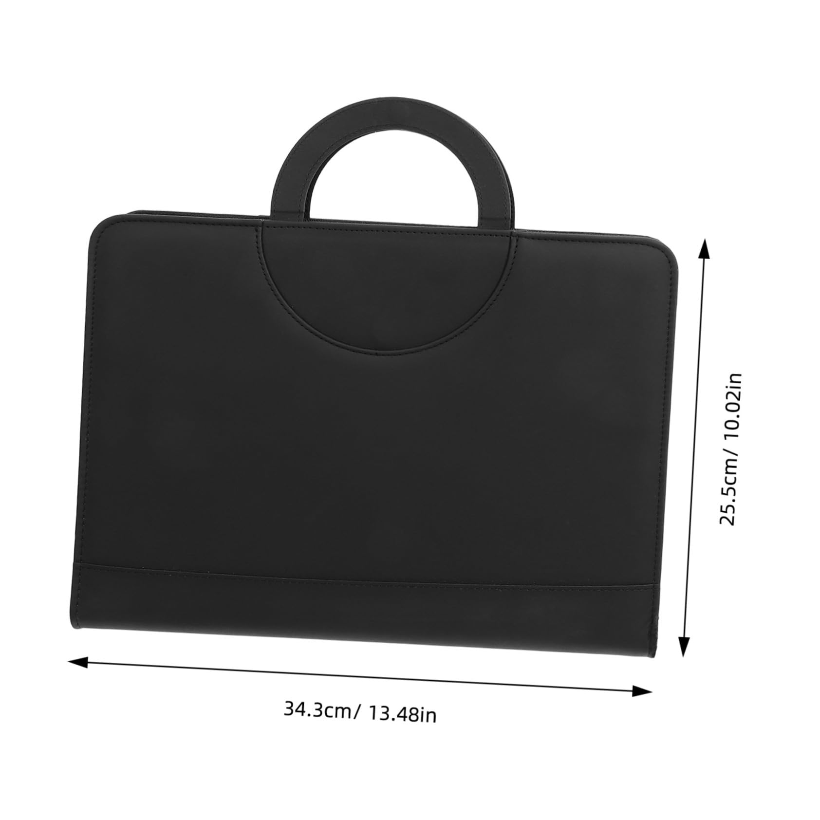 Bolsa Organizadora de Archivos Multifuncional con Cremallera Resistente y Ligera para Documentos y Contratos Oficina y Hogar Color Negro