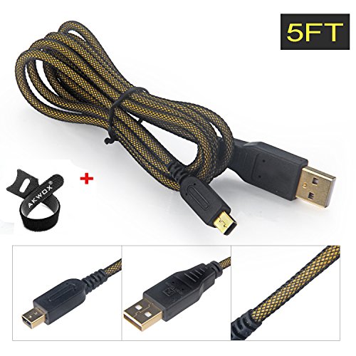 Akwox Upgraded High Speed USB Charger Charging Cable for 3DS XL / 3DS / DSi/DSi XL