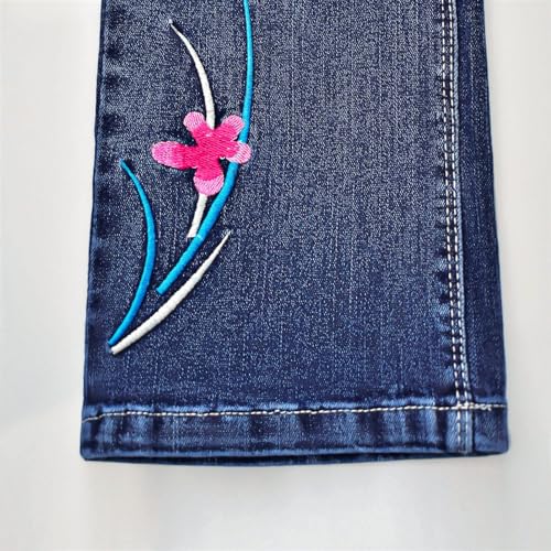 Jeans para niñas de 5 a 12 años Peacolate pantalones vaqueros largos de moda 5