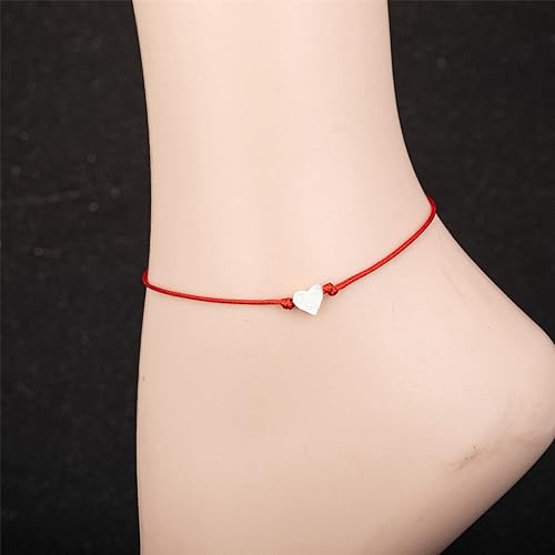 Miniatura 4 de kelistom Tobillera de ojo malvado para mujeres y hombres, hecha a mano, cuerda de cera con dije de estrella, pulseras de tobillo para mujeres y