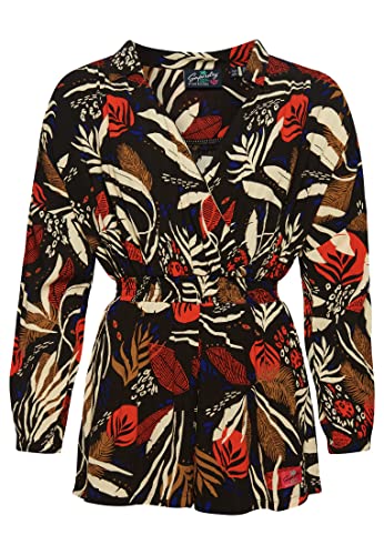 Image of Superdry Vintage Beach Playsuit Women's Casual Dress, I See You Print, UK 6