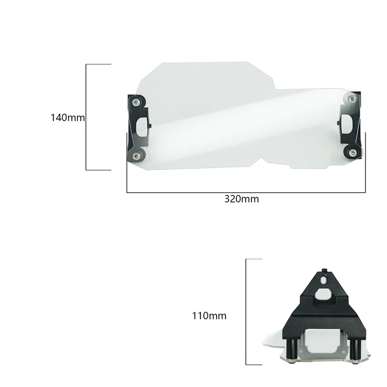 Protector Acrílico De Faros Para Motocicleta, Cubierta Protectora De Luz Para BMW, Para F800GS, F700GS, F650GS, 2008-2016 Protector de Faro de Moto