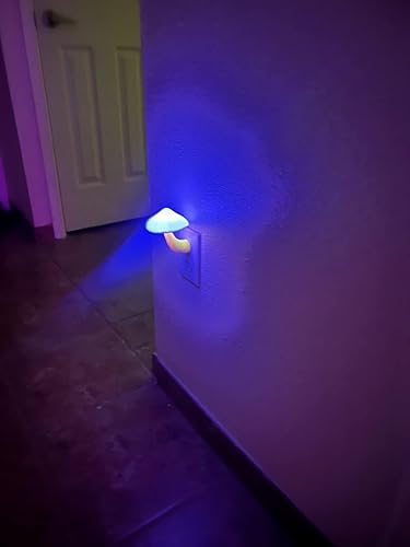 Miniatura 7 de Luz nocturna LED azul, luz nocturna enchufable, luces nocturnas del atardecer al amanecer, para niños, adultos, dormitorio, baño, baño, escaleras,