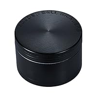 LIHAO Pollen Grinder Crusher für Spice Kräuter Gewürze Herb 4-teilig Set mit Pollen Scraper (Schwarz)