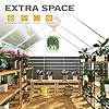 DWVO 6x12FT Polycarbonate Greenhouse for Outdoors, Large Heavy Duty Aluminum Greenhouses with Sliding Doors and Vent Window, Walk-in Greenhouse for Garden Backyard, Easy to Setup, Silver #3