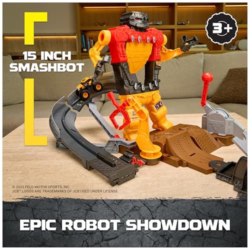 image for Monster Jam Smash & Bash SmashBot Playset with Launcher, Exclusive 1:6