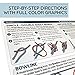 Nautical Knots Quick Reference Chart - Guide to 21 Sailing and Boating Knots on 8.5