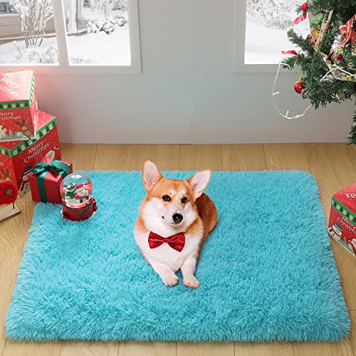 Merelax Modern Soft Fluffy Small Shaggy Rug For Bedroom Livingroom Dorm Kids Room Indoor Home Decorative, Non-Slip Plush Furry Fur Area Rugs Comfy Nursery Accent Floor Carpet 2X3 Feet thumb #6